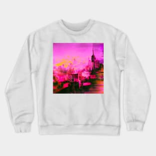 City Haze - Glitch Art Crewneck Sweatshirt